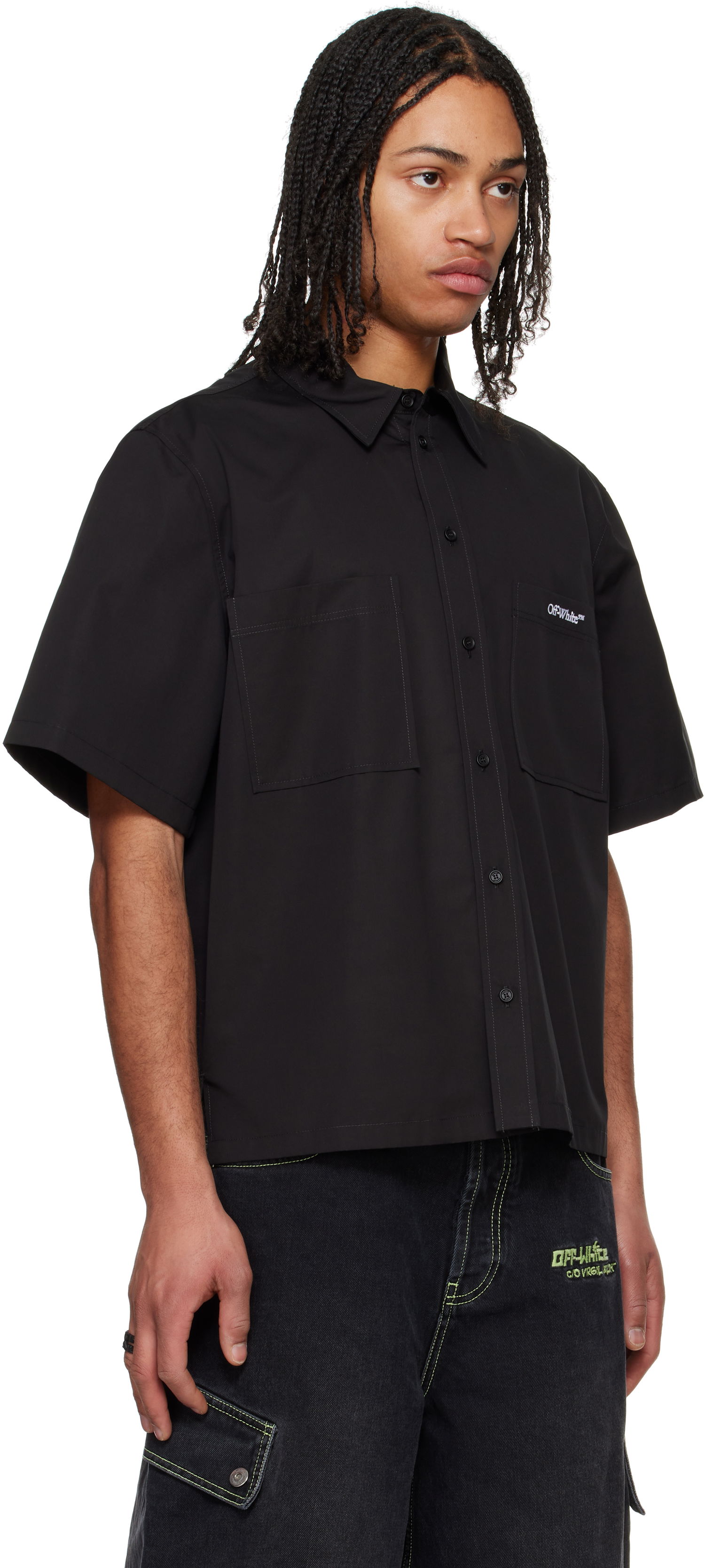 Košeľa Off-White Off-White Bookish Summer Shirt Čierna | OMGG002C99FAB0021001, 1