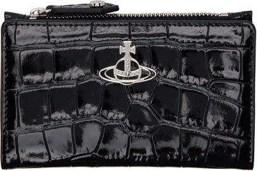 Peňaženka Vivienne Westwood Vivienne Westwood Slim Crocodile Card Holder Čierna | 54020002W-L0098-, 0