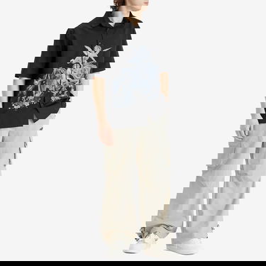 Košeľa Off-White Off-White Putti Poplin Bowling Shirt Čierna | OMGG013S25FAB0031001, 4