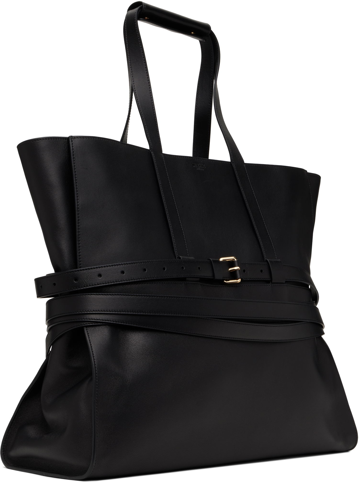Tote bag Moschino Moschino 'Tie Me' Leather Tote Čierna | MC4156PP1M 251MOOA0 000, 1