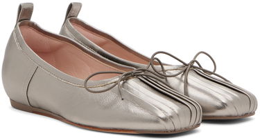 Šaty Simone Rocha Simone Rocha Classic Pleated Ballerina Flats Metalická | RMP23 0797, 3