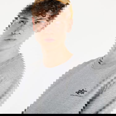 Mikina Alpha Industries Basic Sweater Small Logo Šedá | 188307-17, 2