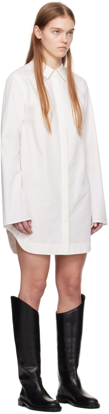 Šaty Loulou de Saison Loulou de Saison Eknath Mini Shirt Dress Biela | EKNATH, 1