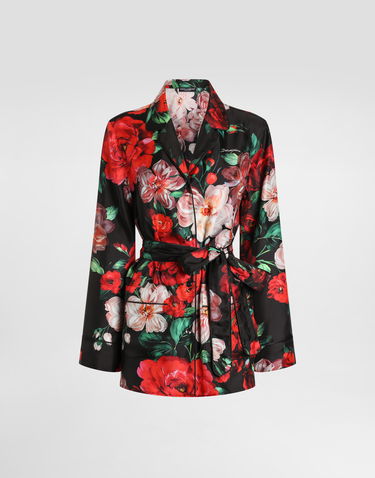 Pyžamo Dolce & Gabbana Dolce & Gabbana Rose Print Twill Pajama Shirt Rôznofarebný | F5I89TIS1ZDHN5PD, 0