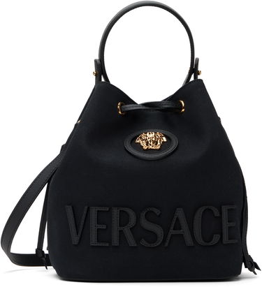 Kabelka Versace Versace 'La Medusa' Canvas Bucket Bag Čierna | 1018297_1A13868_1B00V, 0