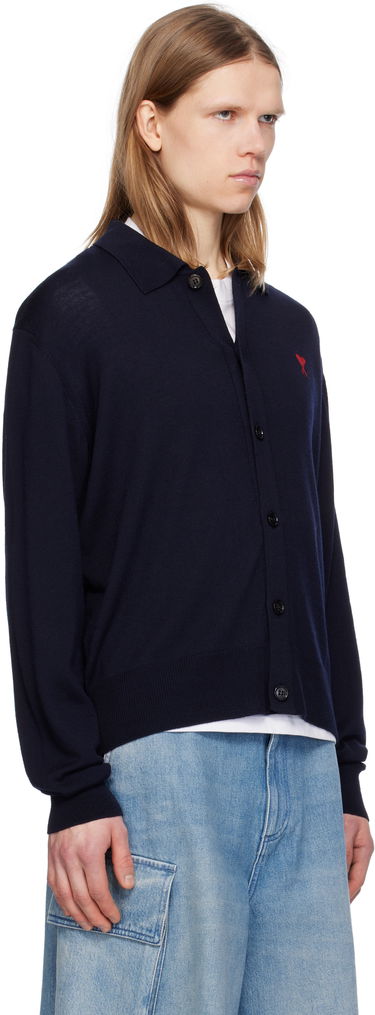 Sveter AMI AMI de Coeur Cardigan Čierna | HKC211.KN0025, 4