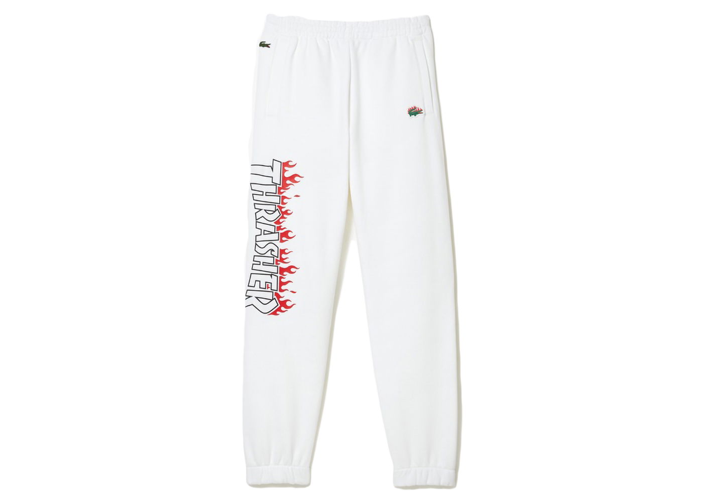Tepláky Lacoste Thrasher x Oversized Track Pants Biela | XH7102L-001, 0