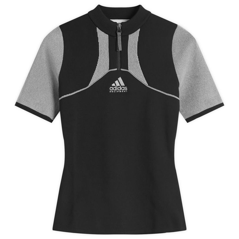 Tričká a tielka adidas Originals Short Sleeve Knit Top Čierna | JW7343