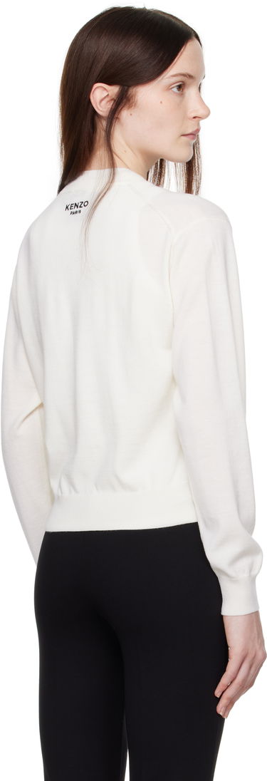 Sveter KENZO ' Pop' Embroidered Crewneck Cardigan Biela | FF52CA4823LB, 2