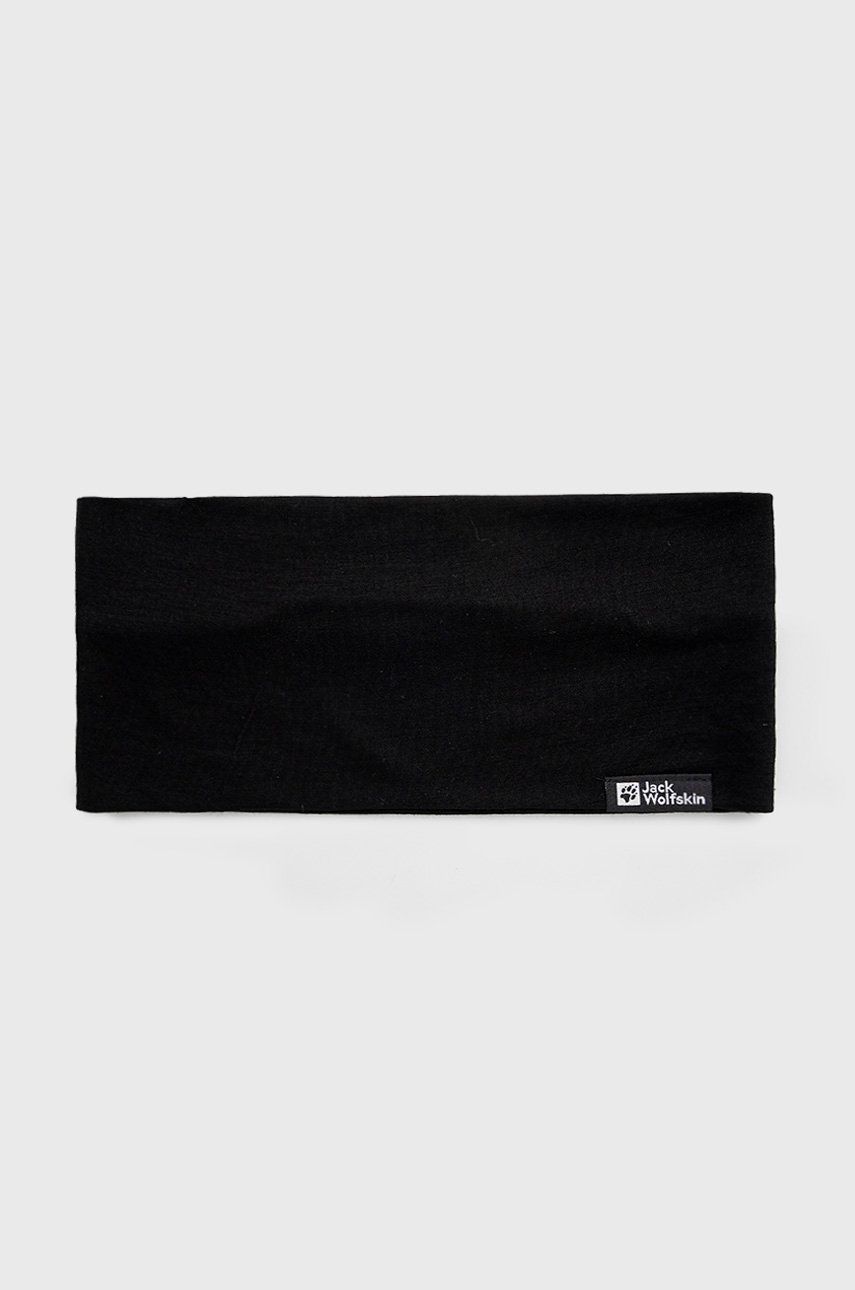 Čiapky a klobúky Jack Wolfskin Merino Headband Čierna | 1910721, 0