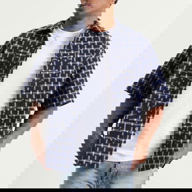 Košeľa Rhude Rhude Center Logo Button Up Shirt, Size Large Navy | RHPF25SR05012-3076, 2