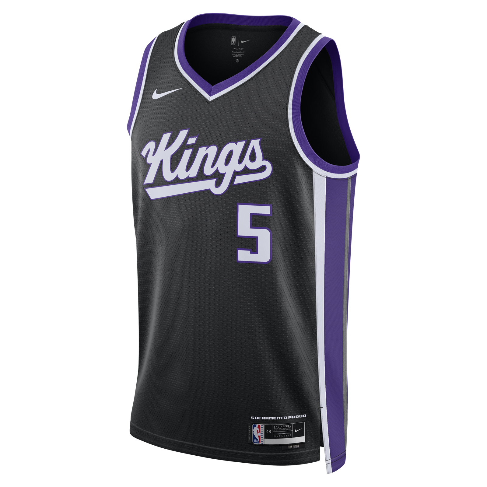 Dri-FIT NBA De'Aaron Fox Sacramento Kings Icon Edition 2023/24 Swingman Jersey