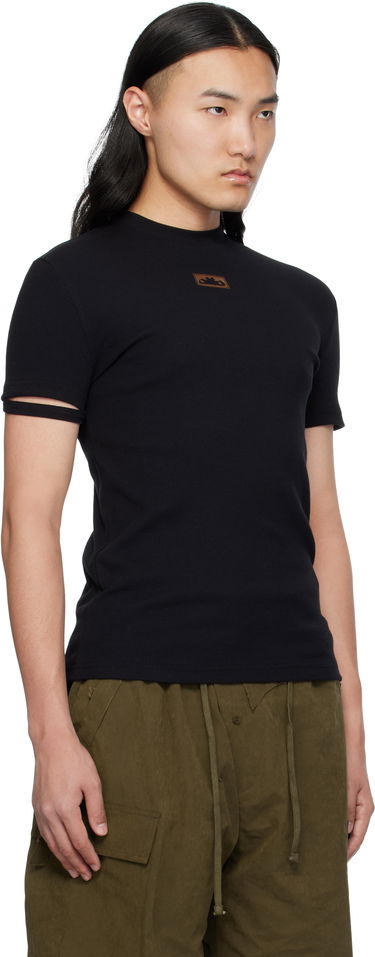 Tričko Ottolinger Ottolinger Rib Knit T-Shirt Čierna | 10410090401, 4