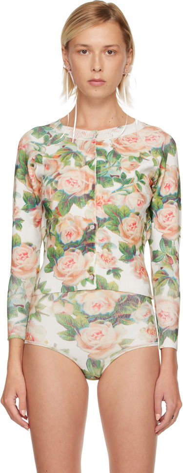 Sveter Simone Rocha Simone Rocha Shrunken Floral Knit Cardigan Rôznofarebný | EMK1P 0668, 0