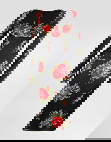 Šaty Dolce & Gabbana Rose Bouquet-print Sheath Dress Rôznofarebný | F610FTFSICDHN5ZN, 0