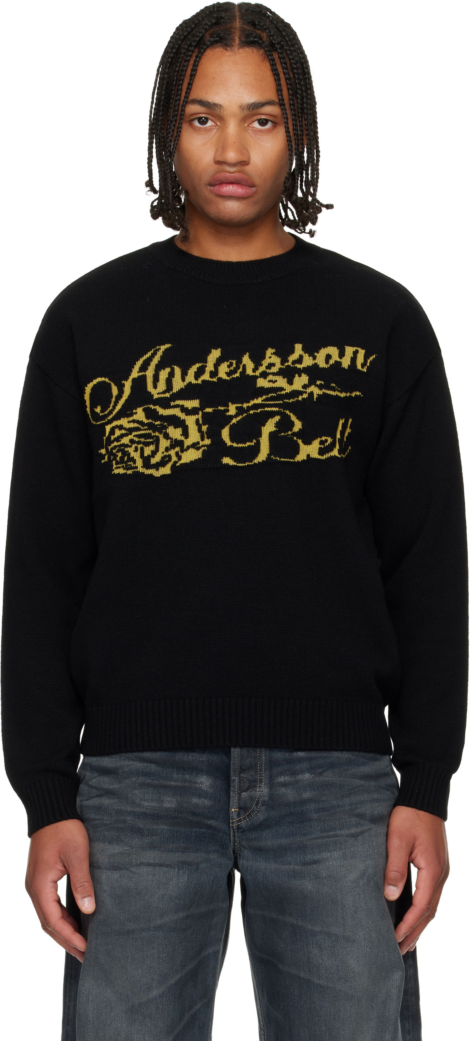Sveter Andersson Bell Cashmere Rose Crew-Neck Sweater Čierna | atb1372u, 0