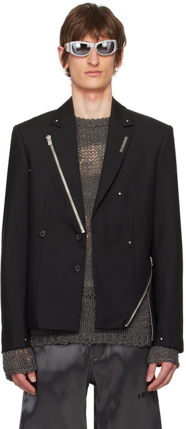 Bomber bunda HELIOT EMIL Men's Lucent Blazer Čierna | HE_M_04_027_BLK01, 0