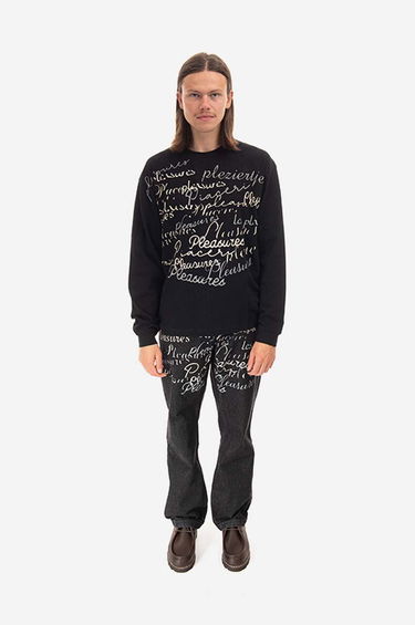 Tričko Pleasures Shatter Long T-Shirt Print Čierna | P22F022, 1