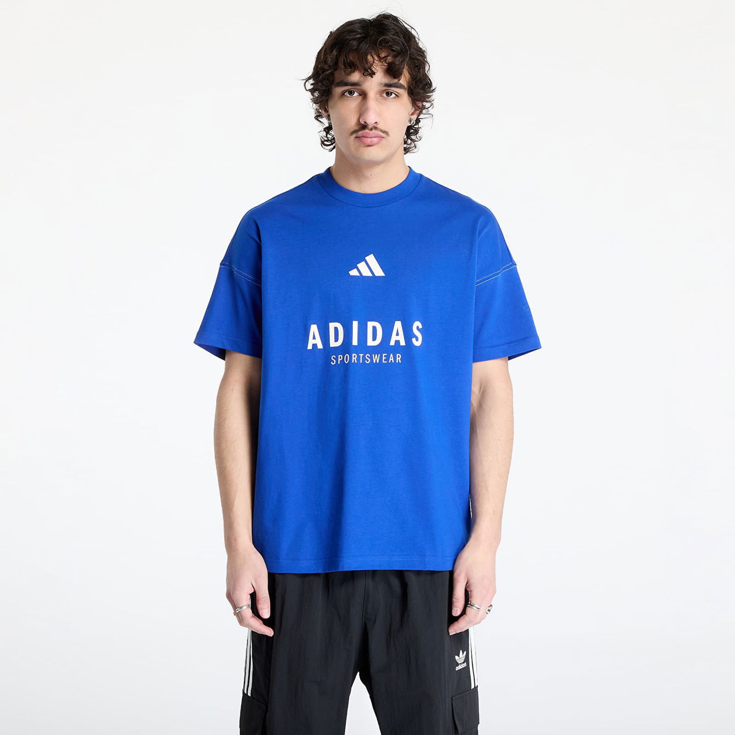 Tričko adidas Performance All Szn Graphic T-Shirt Modrá | JJ3661, 0