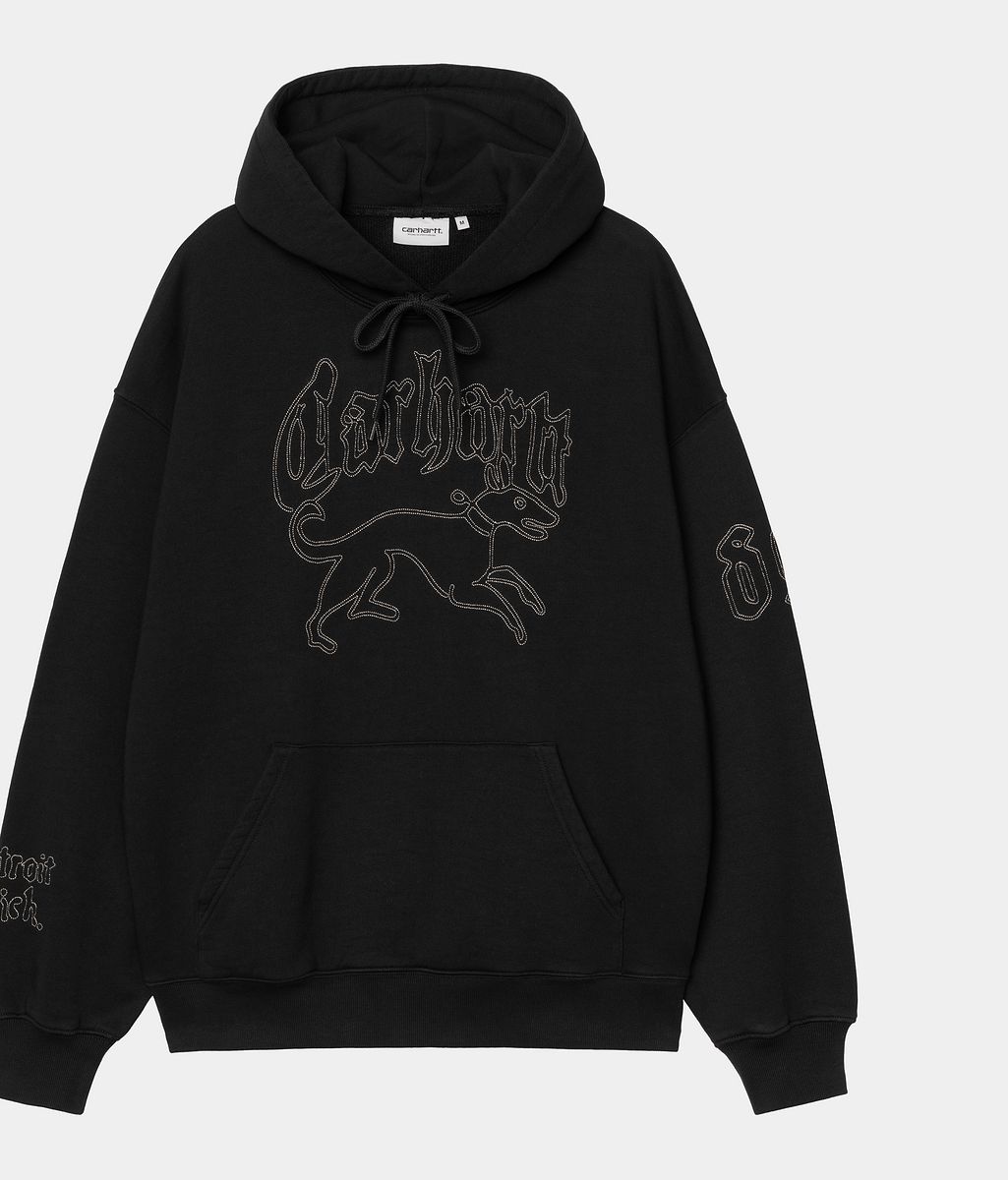 Mikina Carhartt WIP WIP Hooded Hackwork Sweatshirt Čierna | I035641_9, 0
