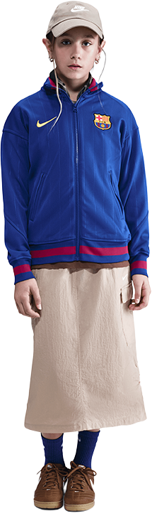 Bunda Nike FC Barcelona Anthem Jacket Modrá | hj6412-455, 1