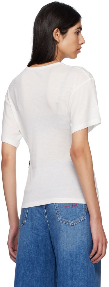 Tričko Stella McCartney Stella McCartney Chain T-Shirt Biela | 6J01043SPX03, 2