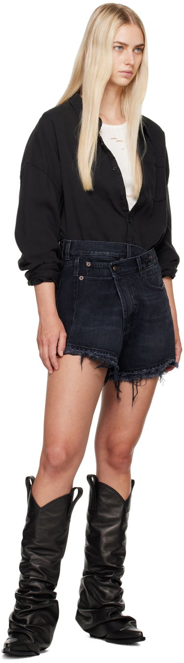 Šortky R13 R13 Crossover Denim Shorts Čierna | R13W6055 394B, 3