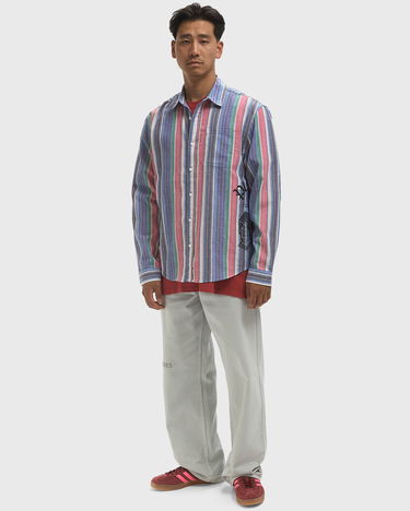 Košeľa Pleasures Chapel Striped Long Sleeve Button-Up Shirt Rôznofarebný | P25SU006-BLUE, 1