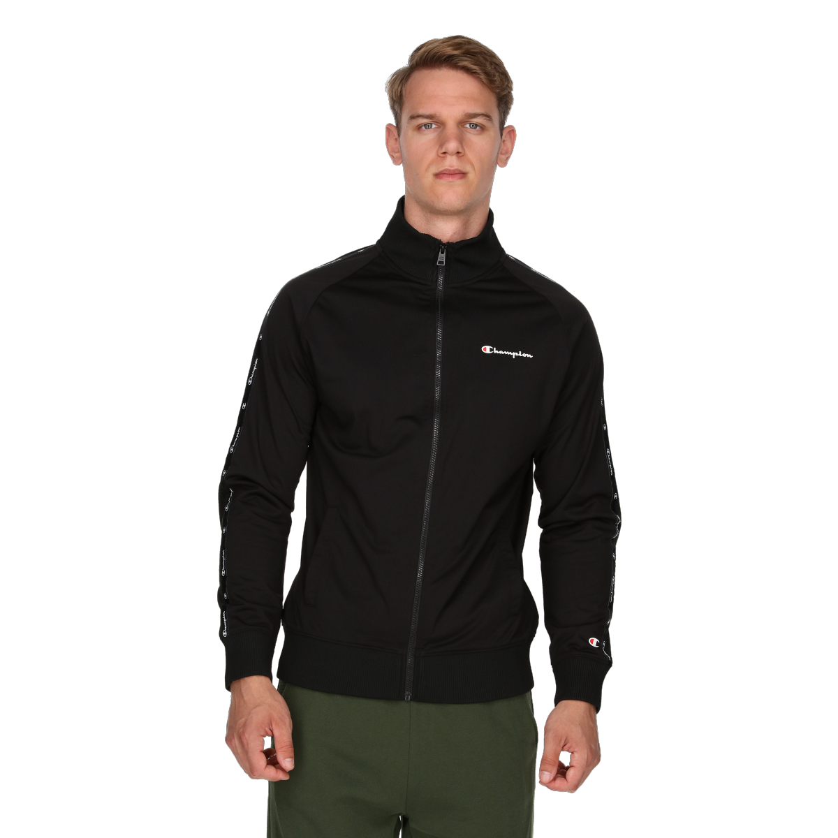Mikina Champion Track Full Zip Jacket Čierna | 219948-KK001, 0