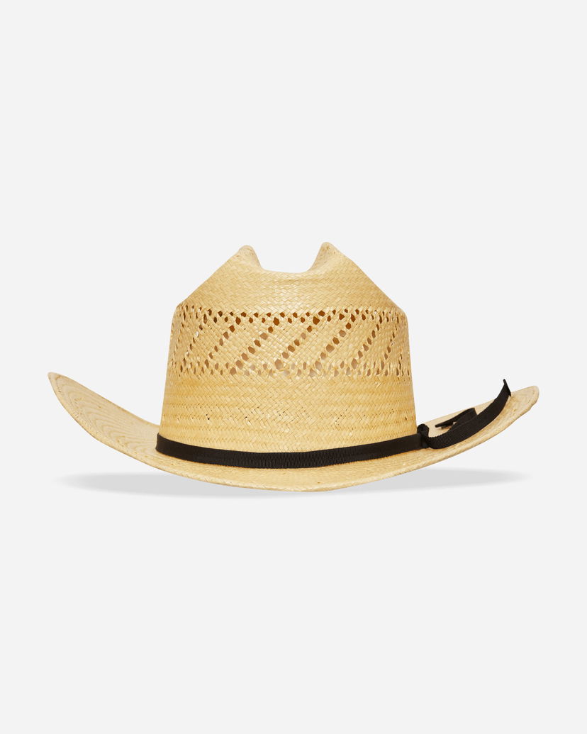 Klobúk WACKO MARIA Straw Cowboy Hat Béžová | 25SS-WMA-HA01 NATURE