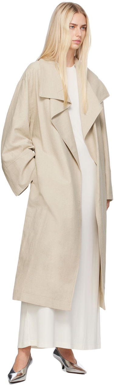 Šaty TOTEME TOTEME Long Sleeve Maxi Dress Biela | 243-WRD1947-FB0205, 3