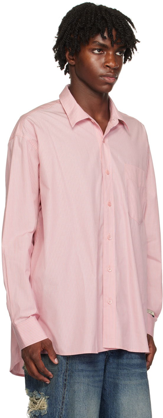 Košeľa ADER ERROR Pinstripe Relaxed Fit Shirt Ružová | BMADFWSH0105PK, 1