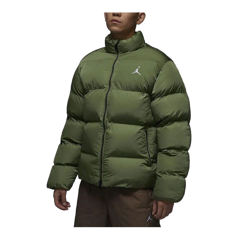 Prešívaná bunda Jordan Essentials Poly Puffer Jacket Zelené | FB7332-340