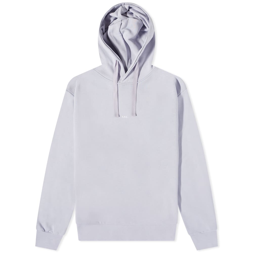 Mikina A.P.C. Larry Logo Hoodie Fialová | COEIP-H27622-HAD, 0