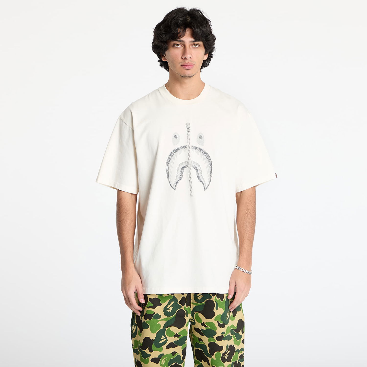 Tričko BAPE Relaxed Fit Graphic Tee Biela | 001CSK801316M IVY, 0