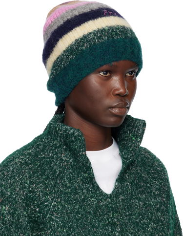 Kulicha ERL Striped Alpaca Mohair Beanie Rôznofarebný | ERL11K112, 1