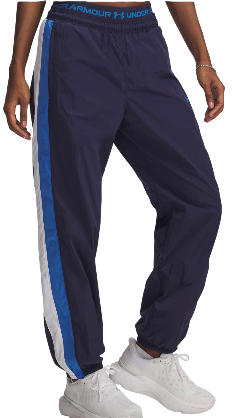 Tepláky Under Armour Icon Crinkle Side-Stripe Track Pants Navy | 6007112-403
