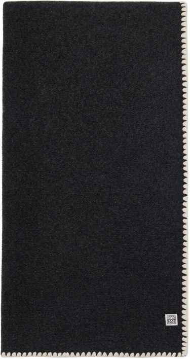 Šál TOTEME TOTEME Embroidered Wool Cashmere Scarf Čierna | 241-WSC1233-YA0004, 1