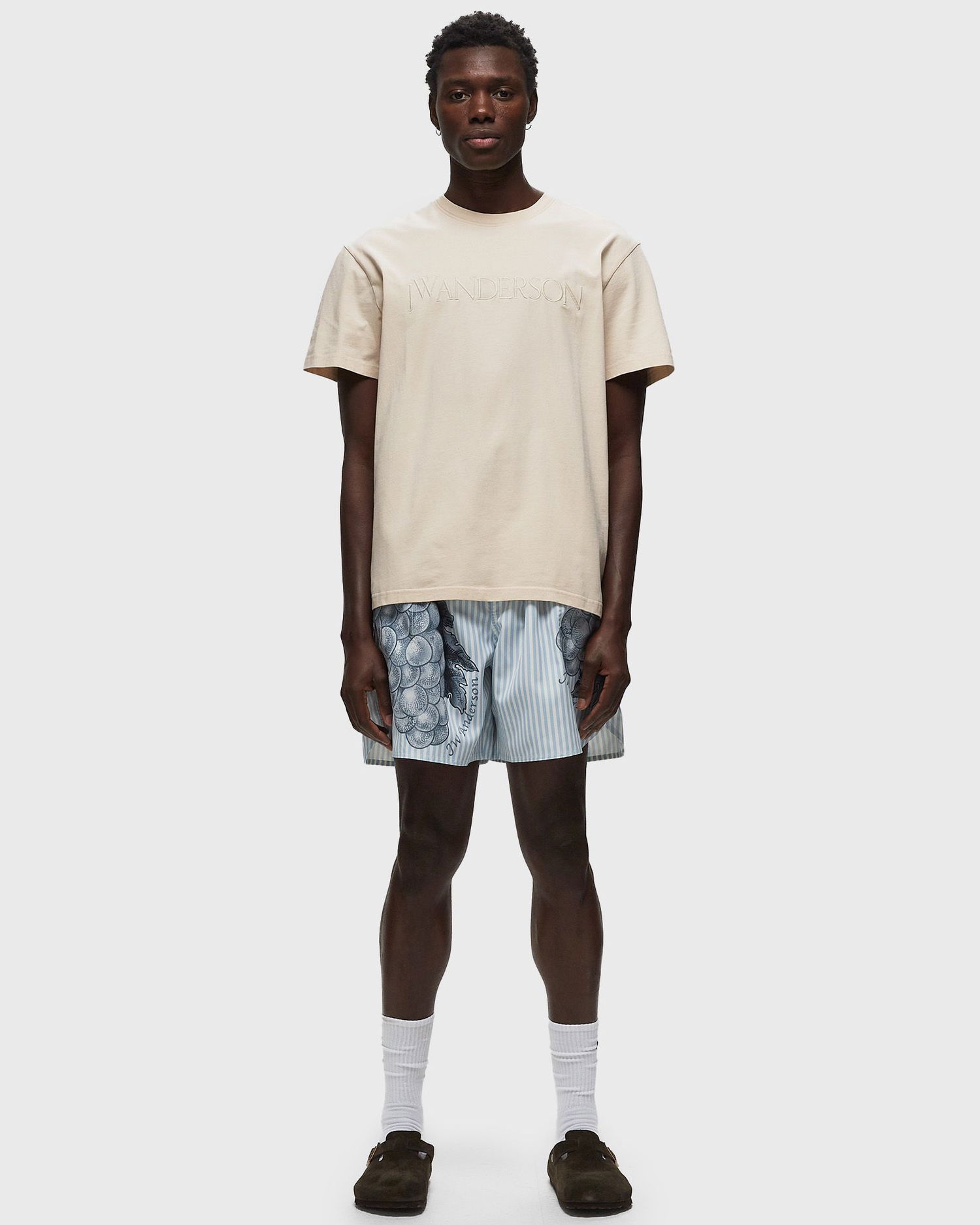 Tričko JW Anderson LOGO EMBROIDERY TEE Béžová | JT0211-PG0980-132, 1