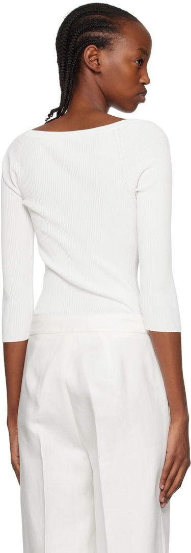 Tielko Max Mara Max Mara Saturno Long Sleeve T-Shirt Biela | 2313610632600 MM12121, 2