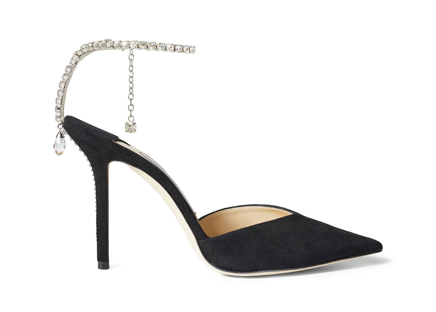 Tenisky a topánky Jimmy Choo Crystal Embellished Black Suede Pumps Čierna | SAEDA100EWA-Black, 0