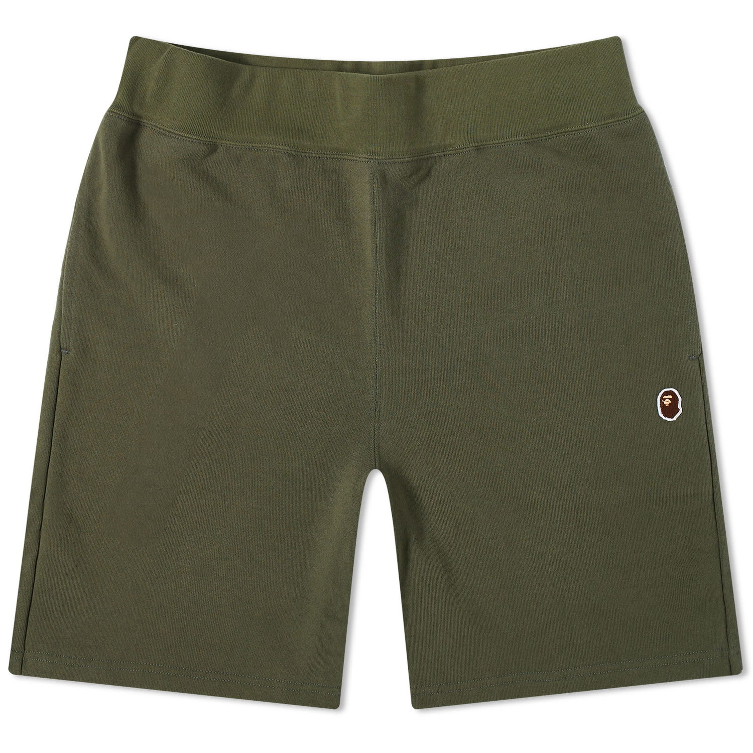 Šortky BAPE One Point Sweat Shorts Zelené | 001SPJ301023M-OD, 0