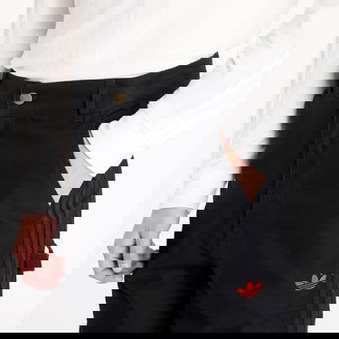 Cargo nohavice adidas Originals 100 THIEVES x Wide Leg Pants Čierna | JN6929, 2