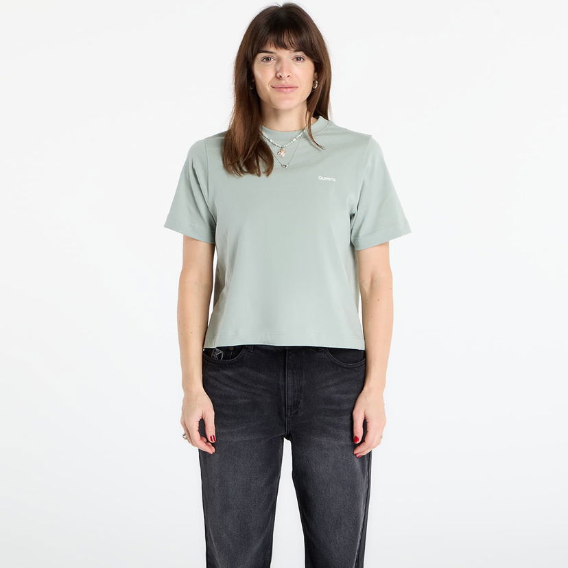 Tričko Queens Essential T-Shirt With Contrast Print Zelené | QNS_083
