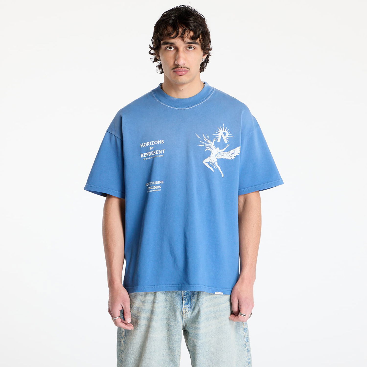 Tričko Represent Clo REPRESENT Icarus T-Shirt Modrá | MLM467-432, 0