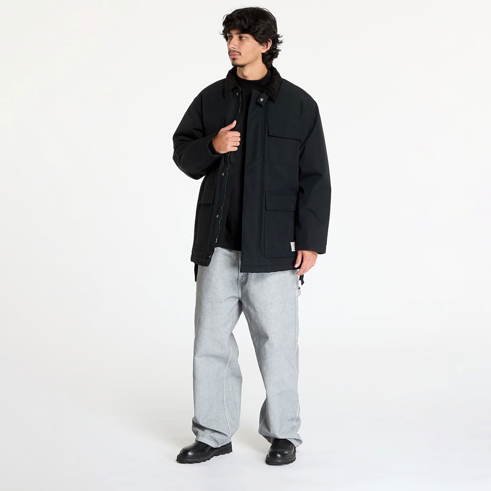 Jacket Clarton Coat UNISEX Black/ Black XS