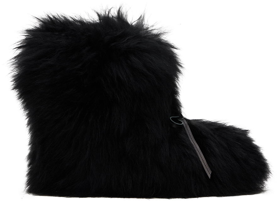 Kabáty We11done We11done Fur Moccasin Boots Čierna | WD-AO2-24-459-W-BK, 0