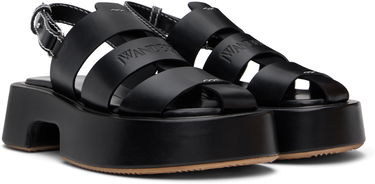 Tenisky a topánky JW Anderson JW Anderson Stripe Platform Sandals Čierna | SN0098-LA0323, 3