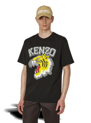 Tričko KENZO Oversize Tiger Varsity T-Shirt Čierna | FD65TS0084SG 99J