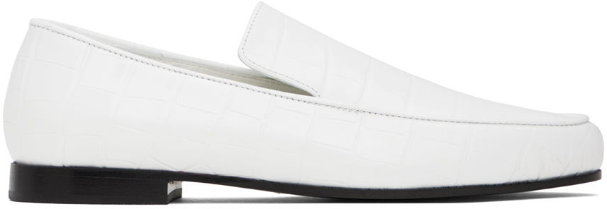 Oblečenie TOTEME TOTEME 'The Croco Oval' Loafers Biela | 234-WAS813-LE0023, 0